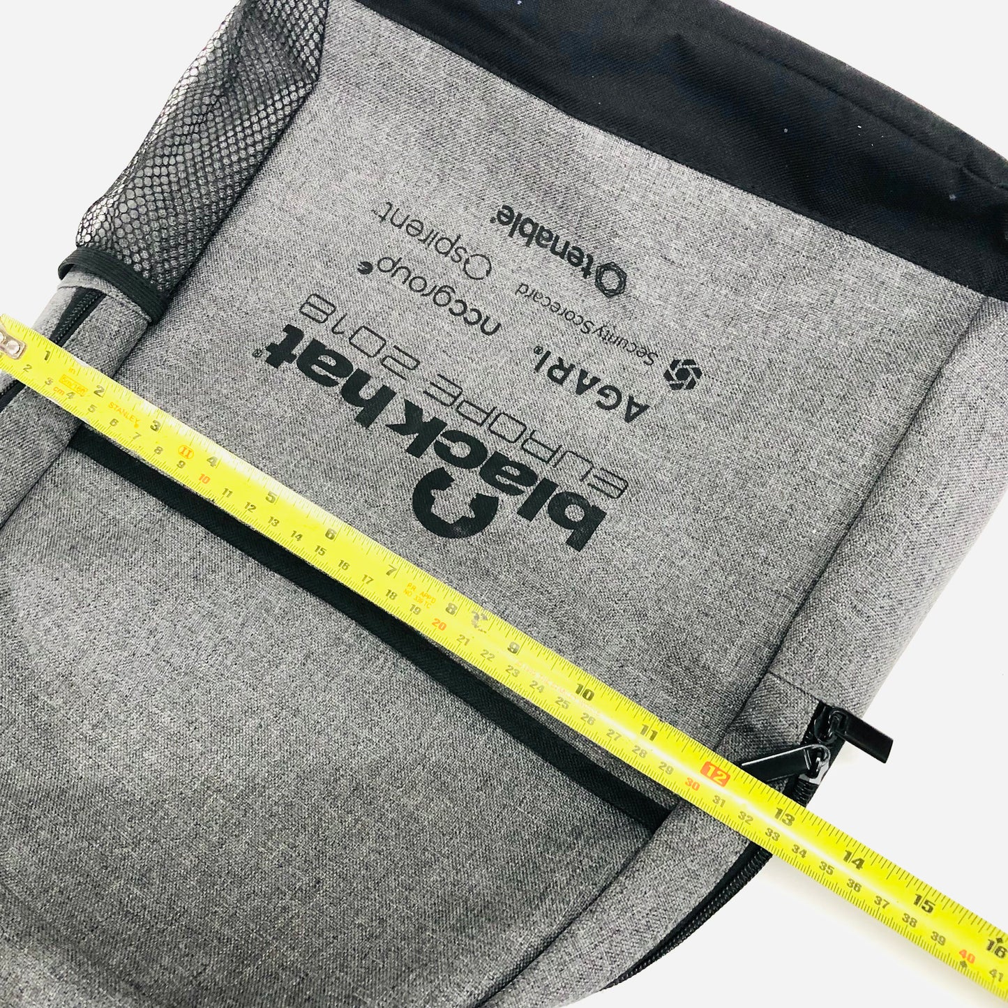 Black Hat Europe 2018 Cybersecurity Conference Grey Laptop Backpack