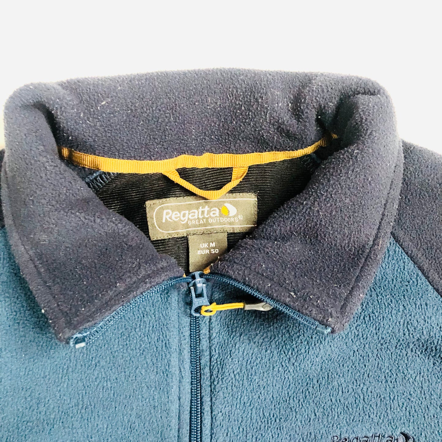 Regatta Mens Teal Blue Hedman Outdoor Walking Hiking Fleece Jacket Size Medium