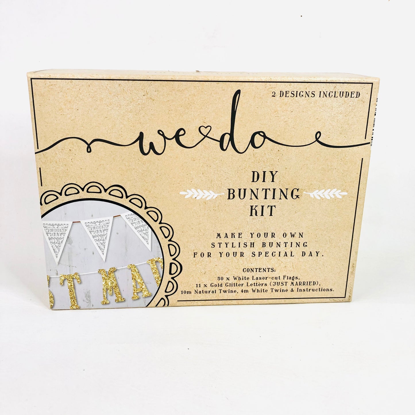 We Do DIY Bunting Kit - Wedding Craft - Two Designs - NEW