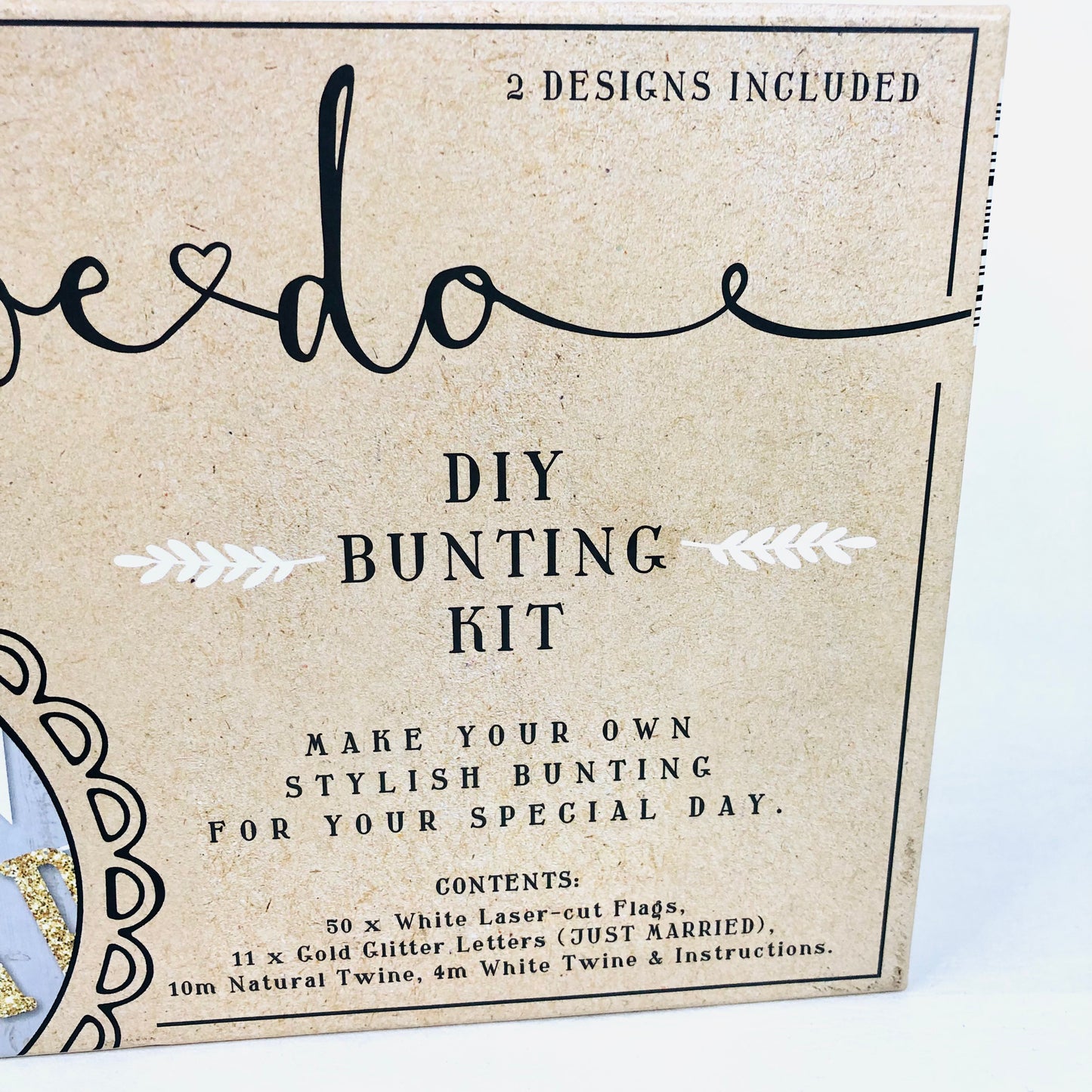We Do DIY Bunting Kit - Wedding Craft - Two Designs - NEW