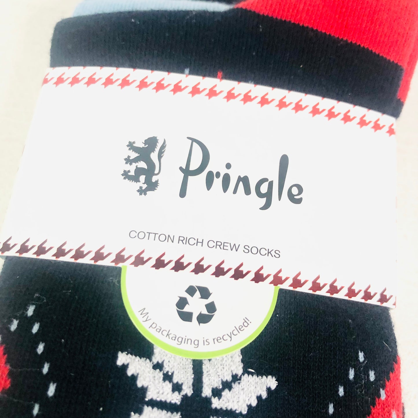 PRINGLE Mens Cotton Leisure Socks 3 pairs Navy Blue Size UK 7-11 RRP £20 NEW