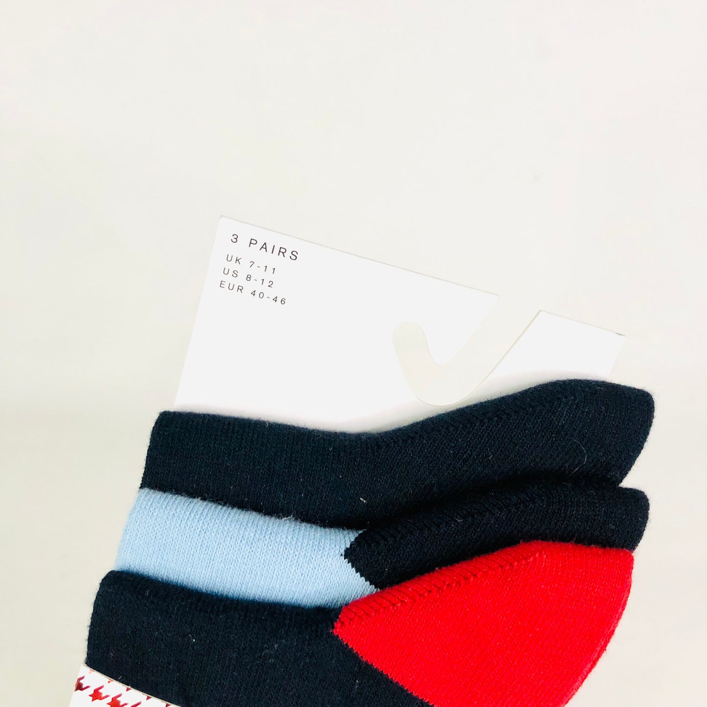 PRINGLE Mens Cotton Leisure Socks 3 pairs Navy Blue Size UK 7-11 RRP £20 NEW