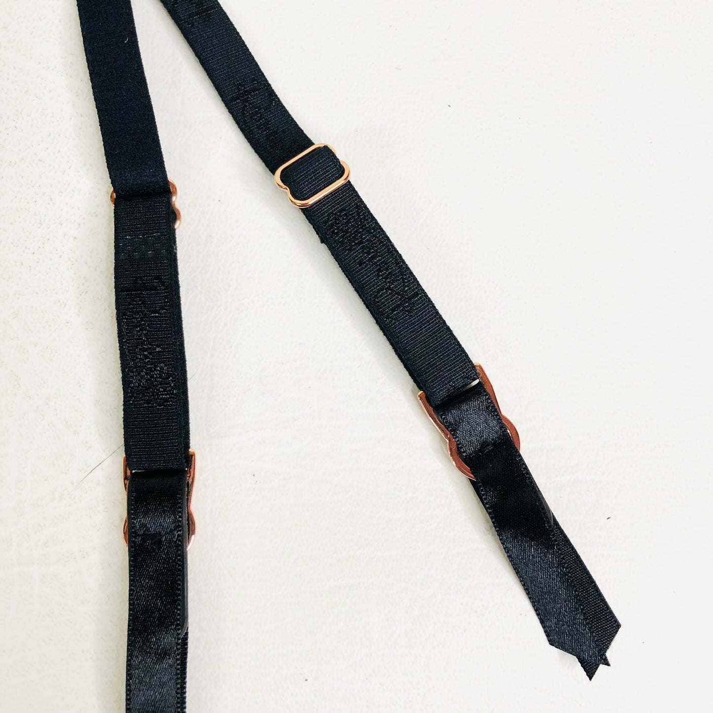 M&S Rosie Marks & Spencer Blue & Black Lace & Satin Suspender Belt Size 10 NEW
