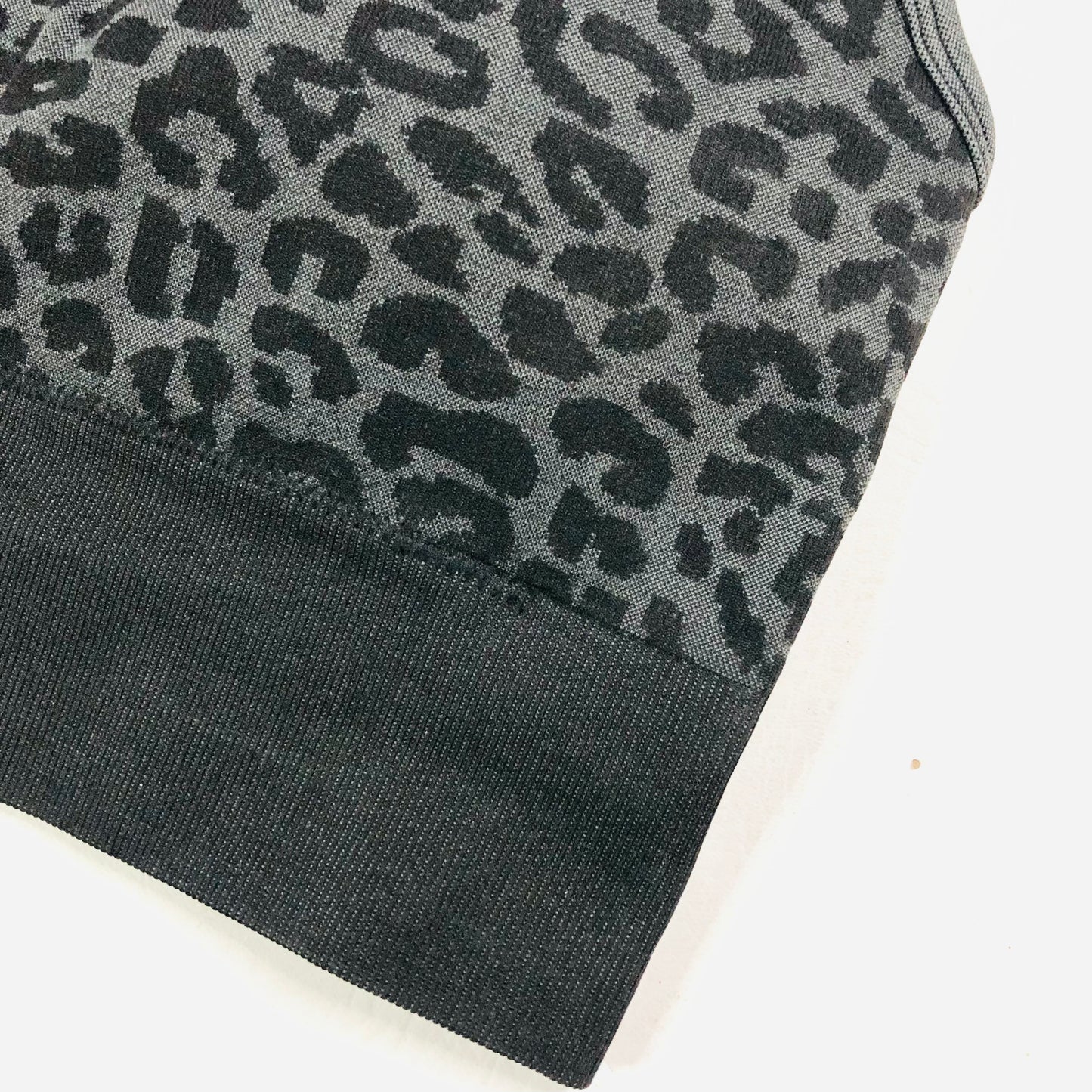 Biba Active Sports Bra & High Waist Leggings Gym Set Black Leopard Size 12 NEW