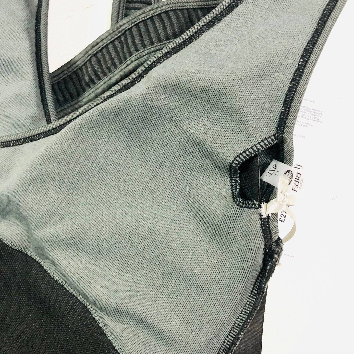 Biba Active Sports Bra & High Waist Leggings Gym Set Black Leopard Size 12 NEW