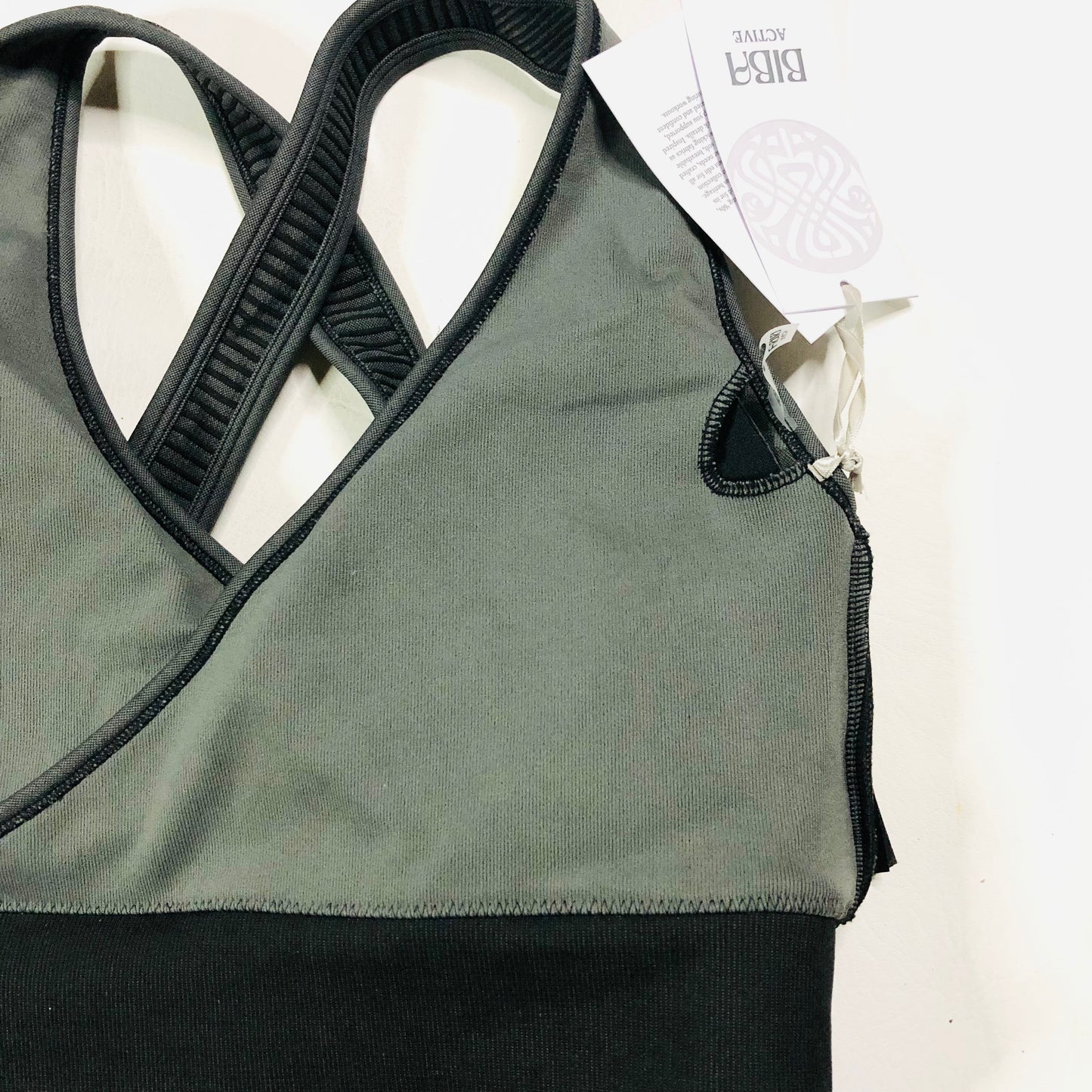 Biba Active Seamless Sports Bra Gym Top Black Leopard RRP £27.99 Size 14 NEW