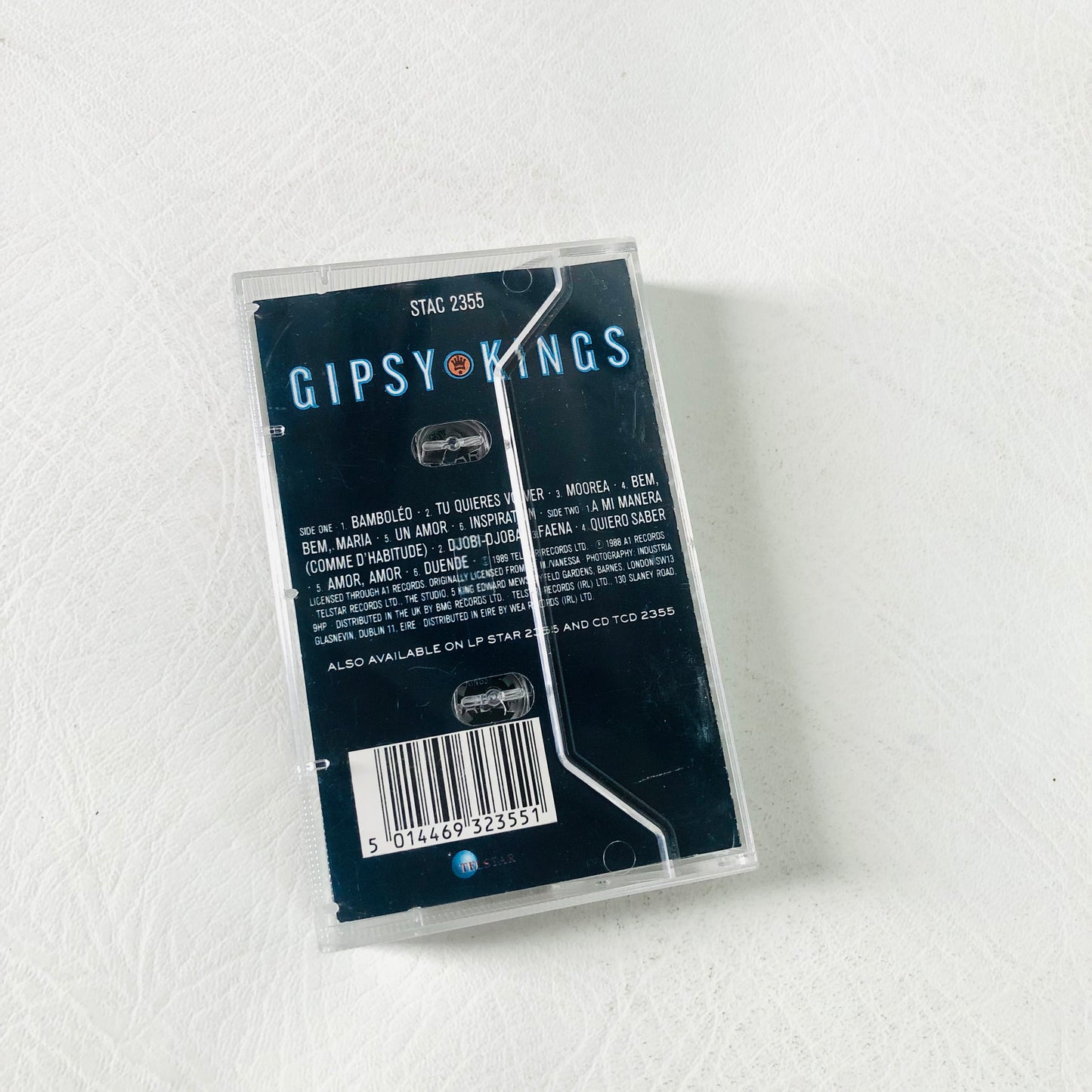 VINTAGE: Gipsy Kings Self-Titled Album Cassette Tape (1988 UK Telstar STAC 2355)