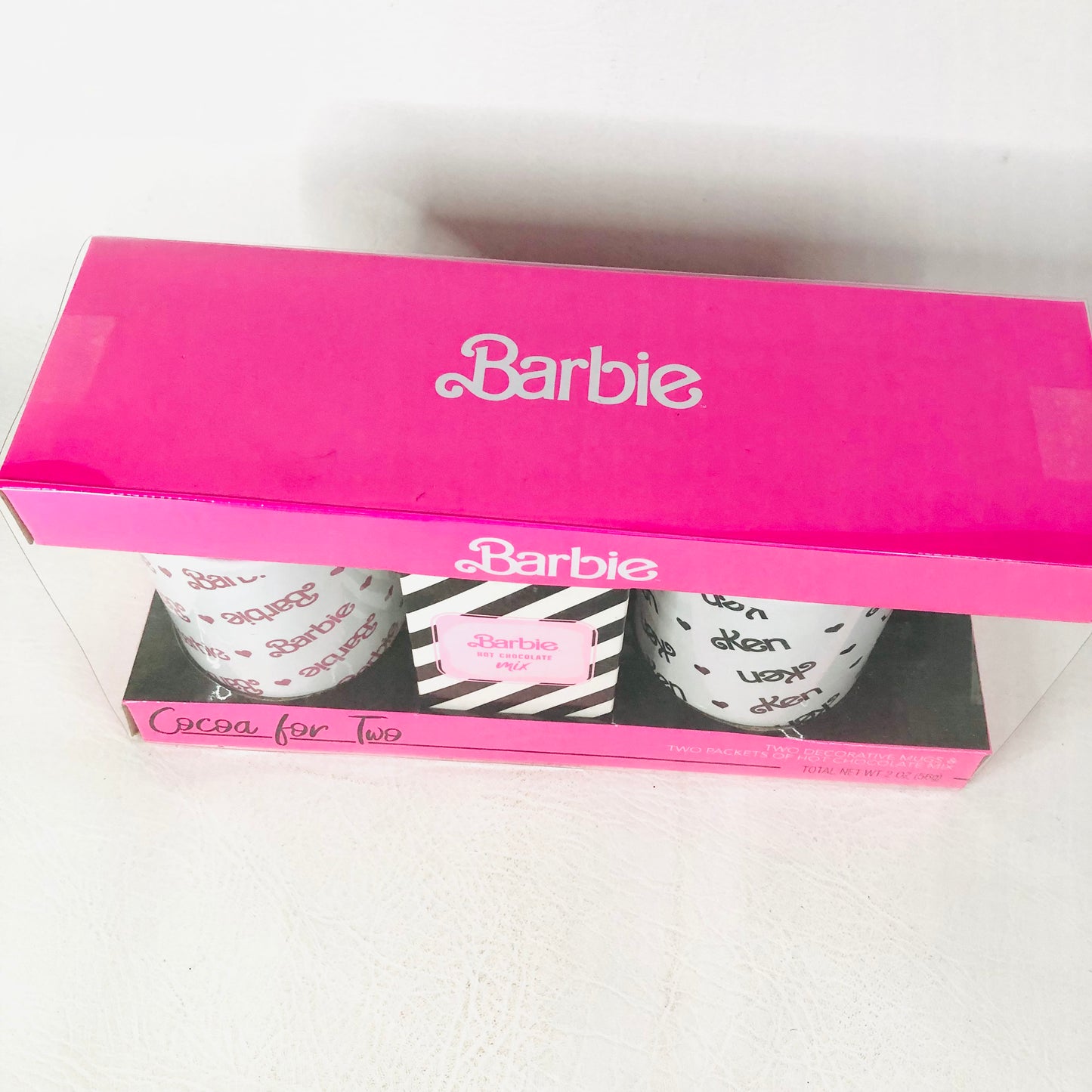 Barbie The Movie Barbie & Ken Ceramic Cocoa Mugs Set Of Two His And Hers NEW