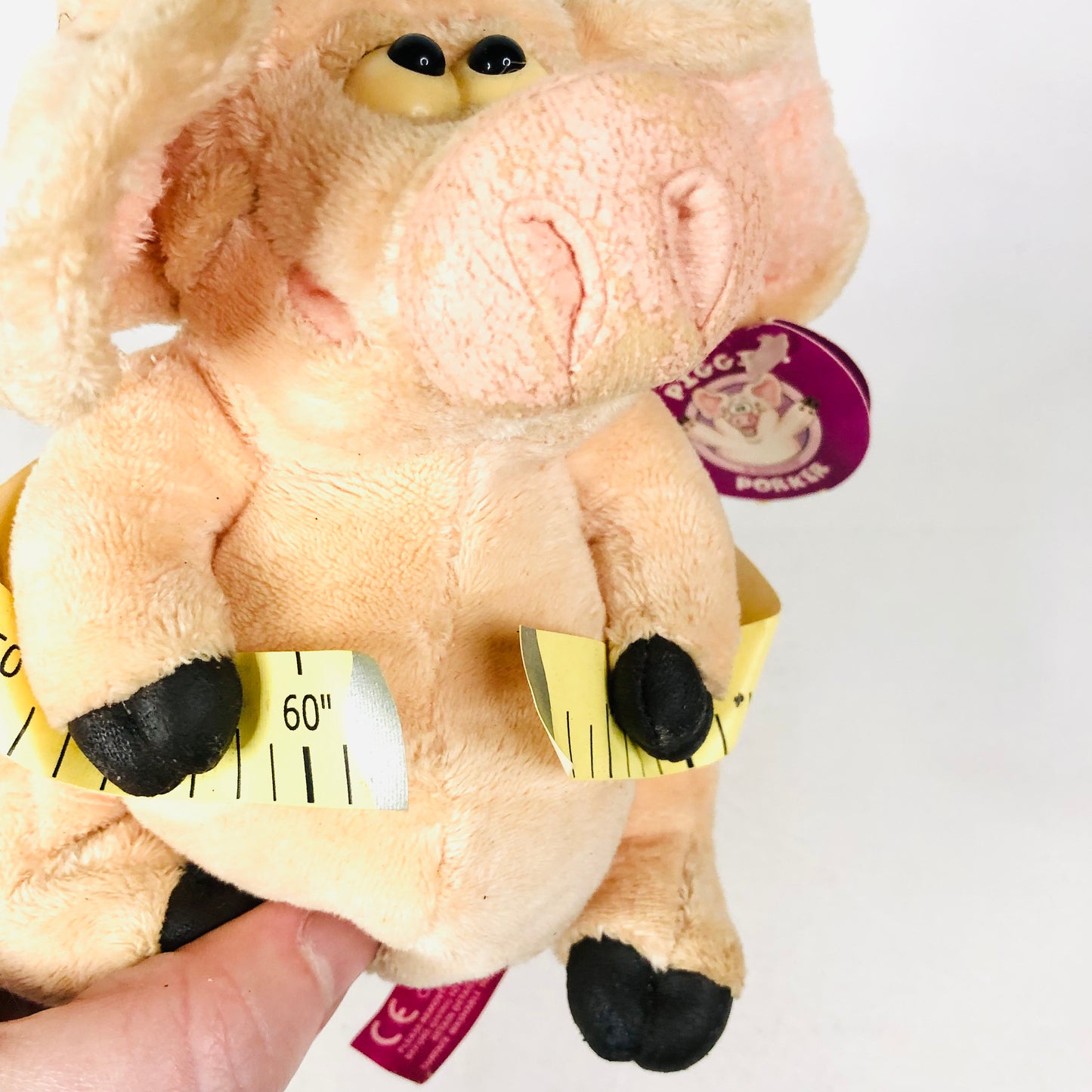 Piggin’ Big Ears Novelty Plush Porker Weight loss Tape Measure Y2K Soft Toy