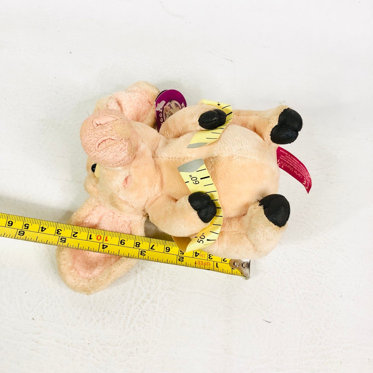 Piggin’ Big Ears Novelty Plush Porker Weight loss Tape Measure Y2K Soft Toy