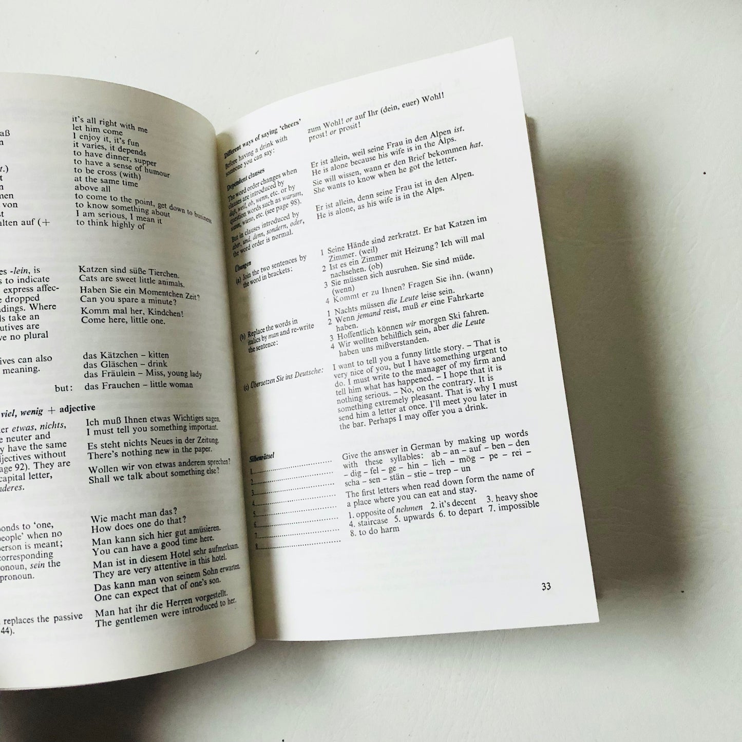BBC Radio "Der Arme Millionär" German Everyday Language Course Book 1970s