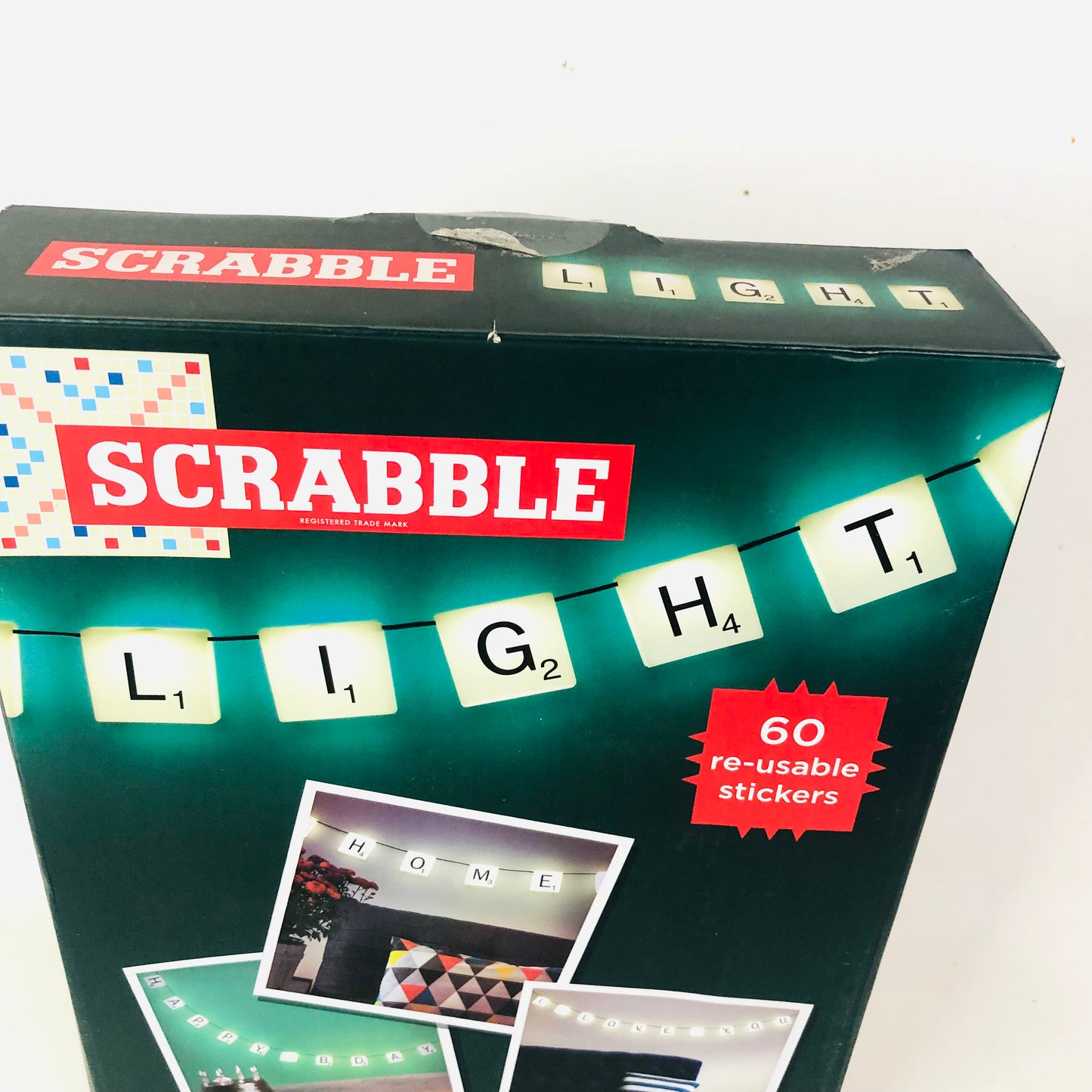 Scrabble String Lights LED Personalised 60 reusable letters Hanging wedding Home