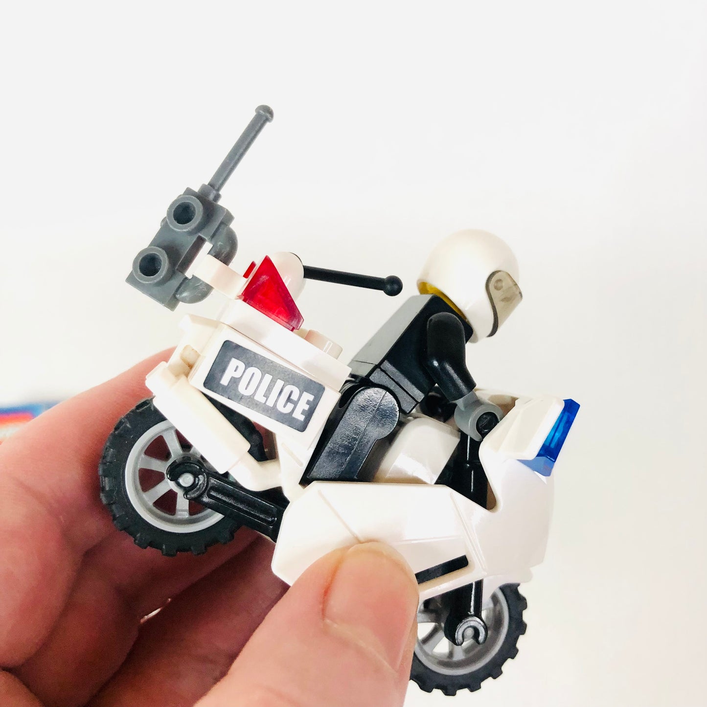 LEGO CITY: Police Motorcycle (7235) Black Stickers Version 100% Complete with Instructions
