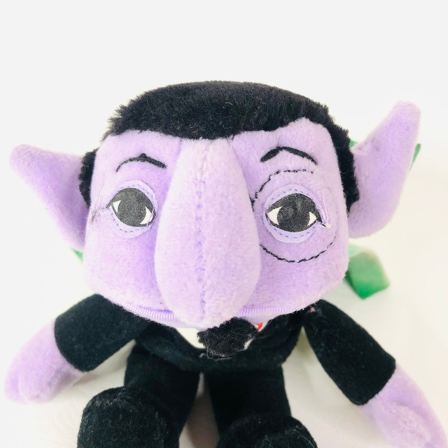 TYCO Sesame Street 'The Count' 8" Bean Bag Plush Stuffed Toy 1997 Vintage