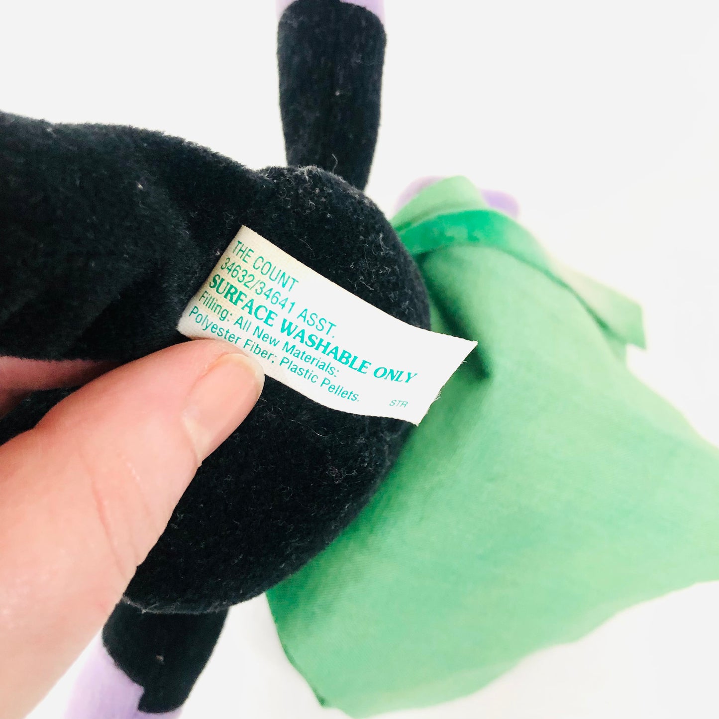 TYCO Sesame Street 'The Count' 8" Bean Bag Plush Stuffed Toy 1997 Vintage