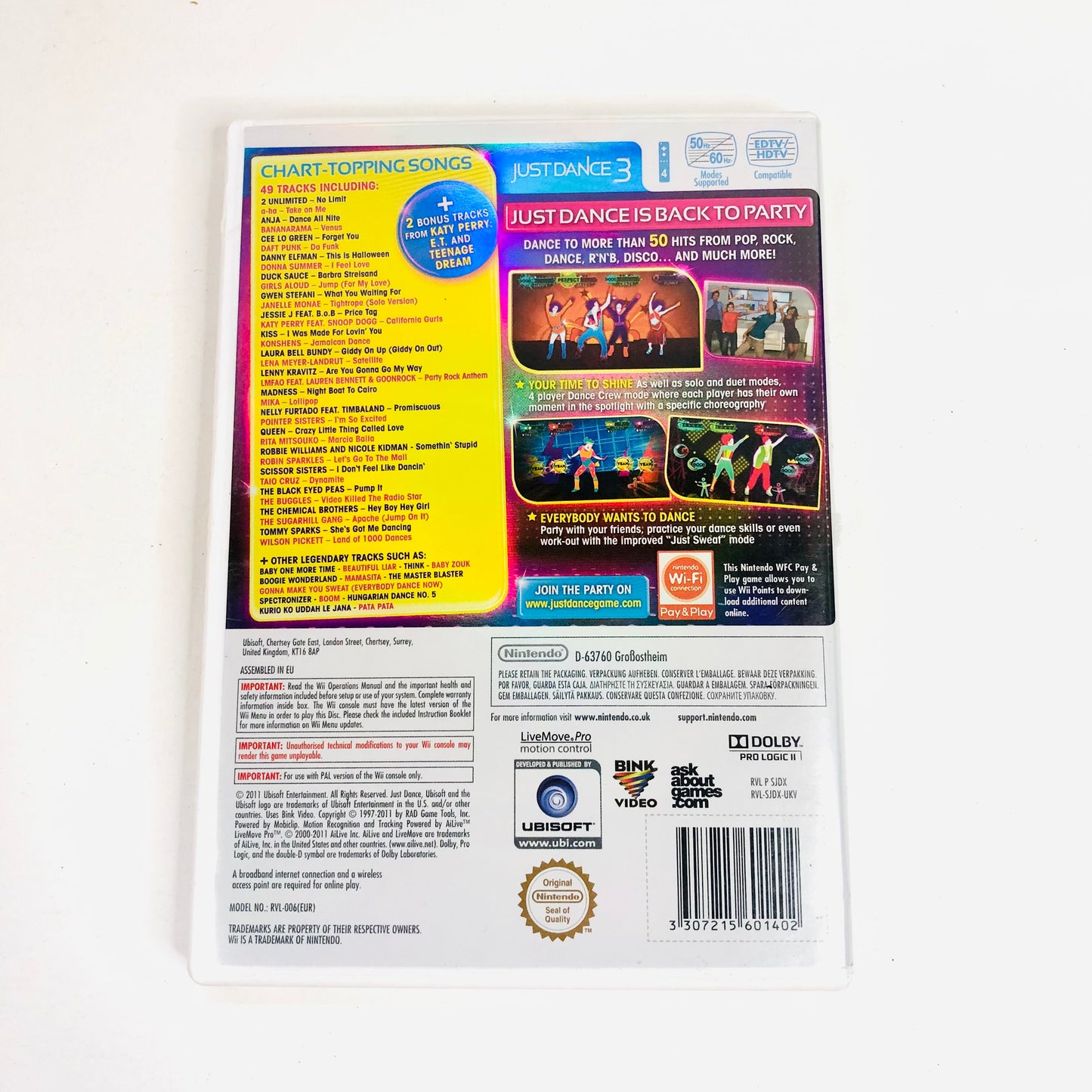 Just Dance 3 -- Special Edition (Nintendo Wii, 2011) - European Version