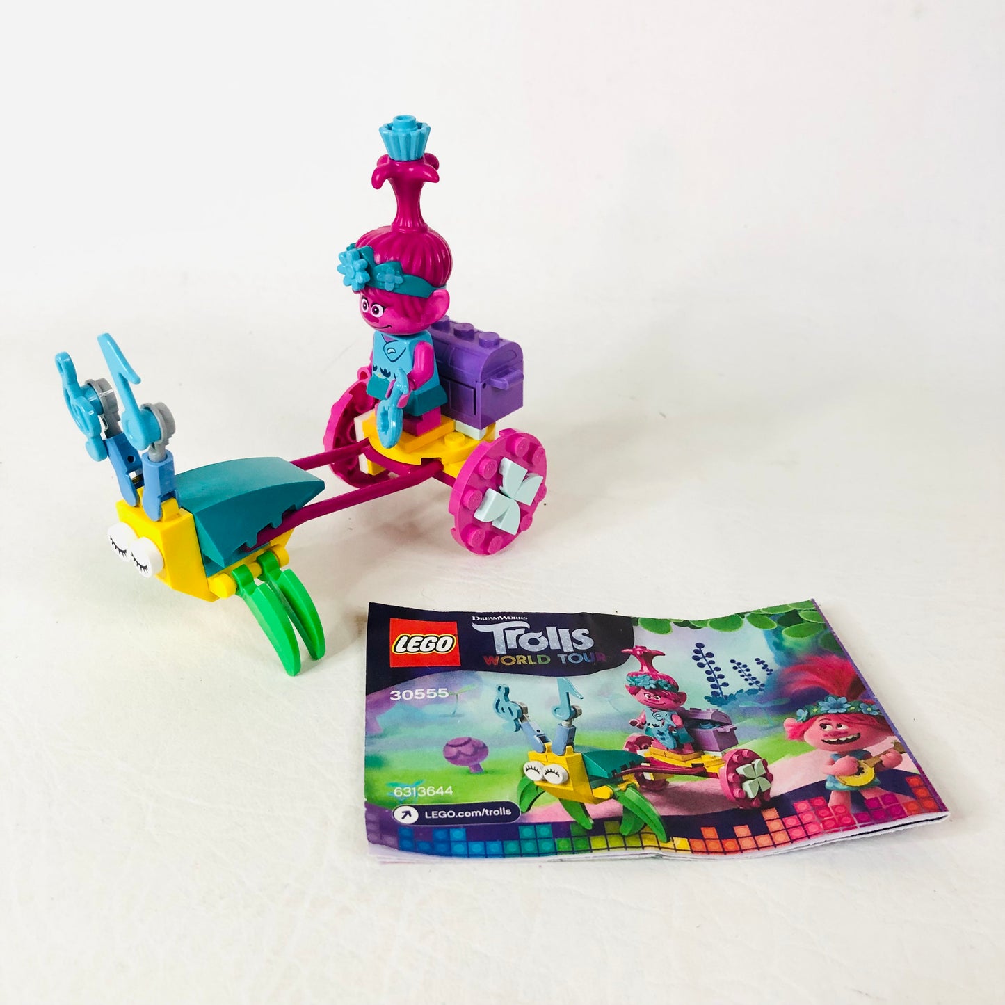 LEGO Trolls World Tour: Poppy's Carriage (30555) 100% Complete With Instructions