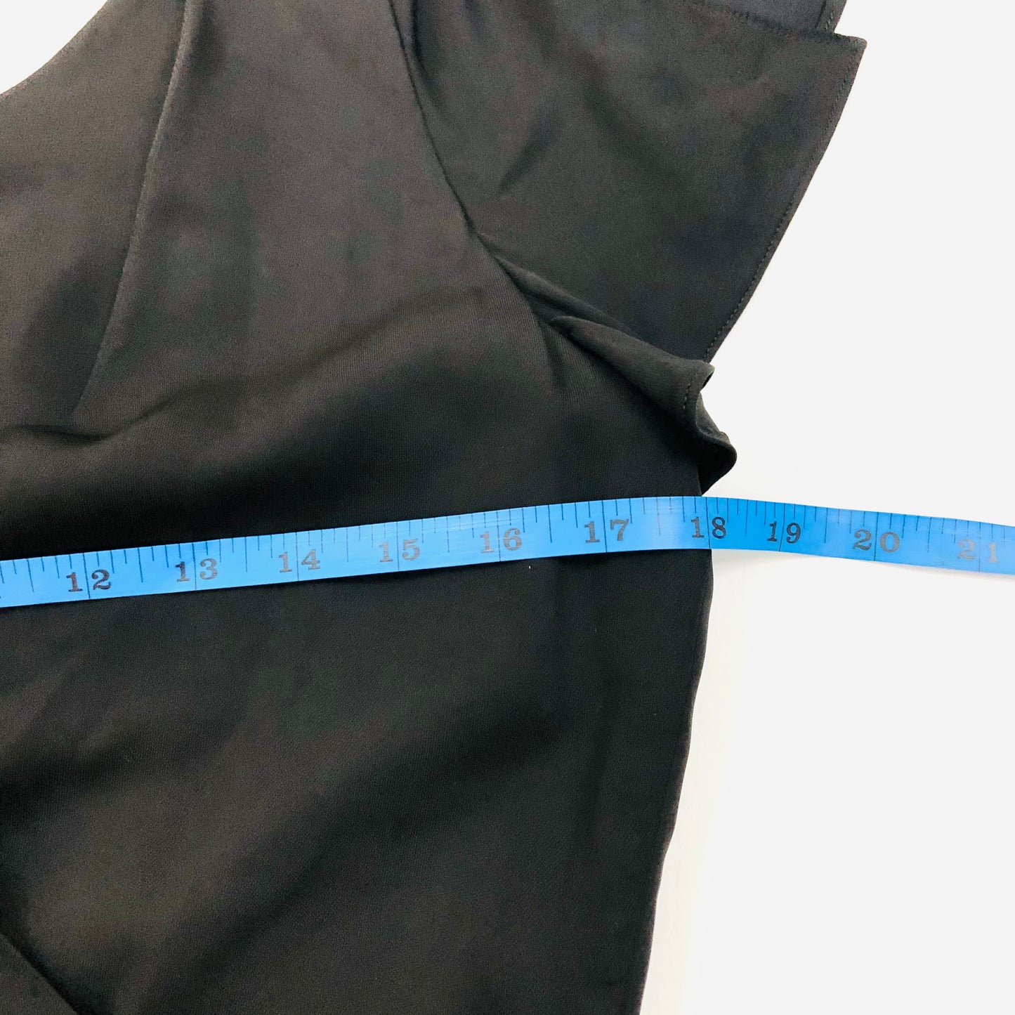 Emporio Armani black wrap style flutter sleeve shift dress size 42 (uk 12) New