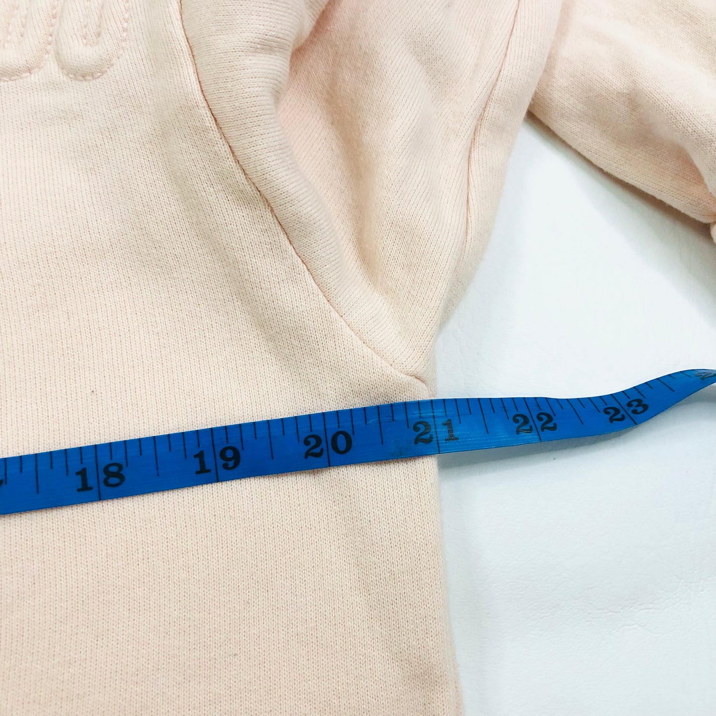 TOPSHOP X IVY PARK Light PINK CORDED O4 JUMPER SWEATER VARSITY SIZE S