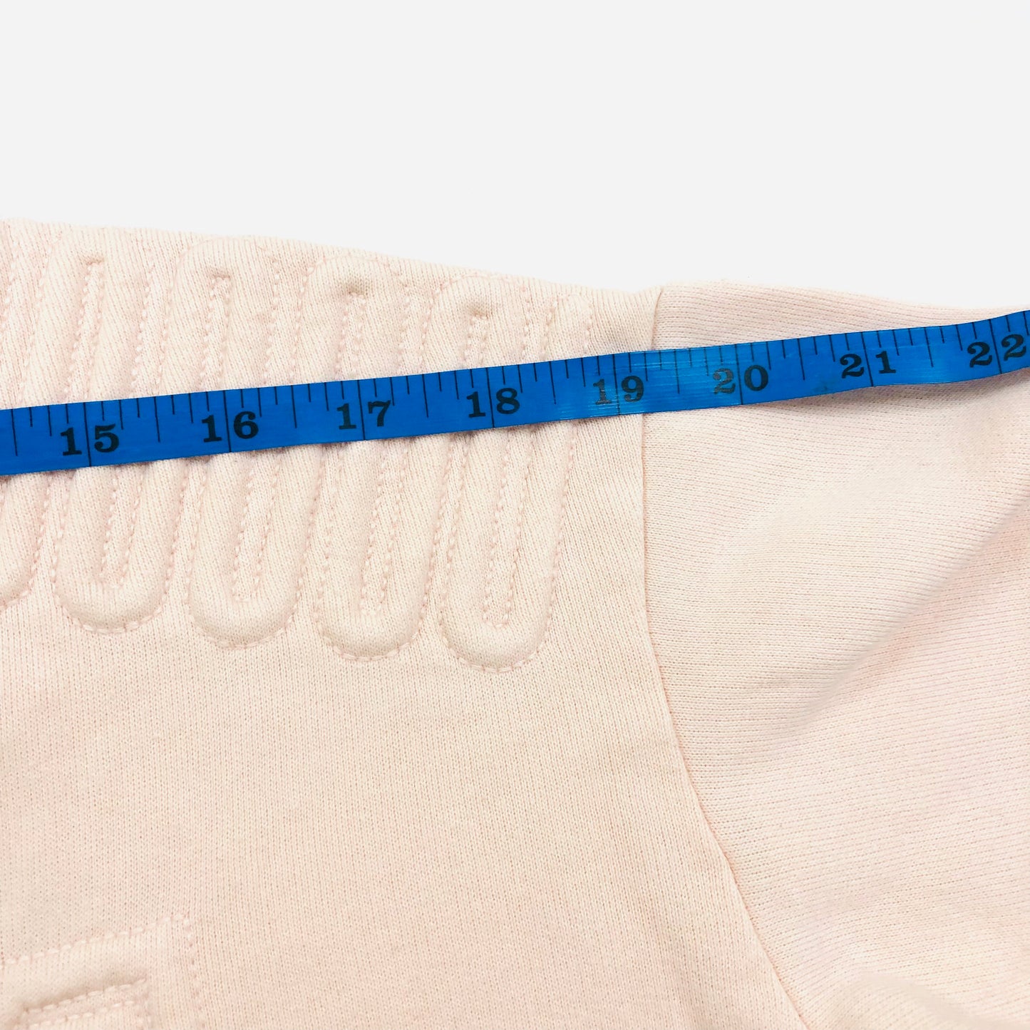 TOPSHOP X IVY PARK Light PINK CORDED O4 JUMPER SWEATER VARSITY SIZE S