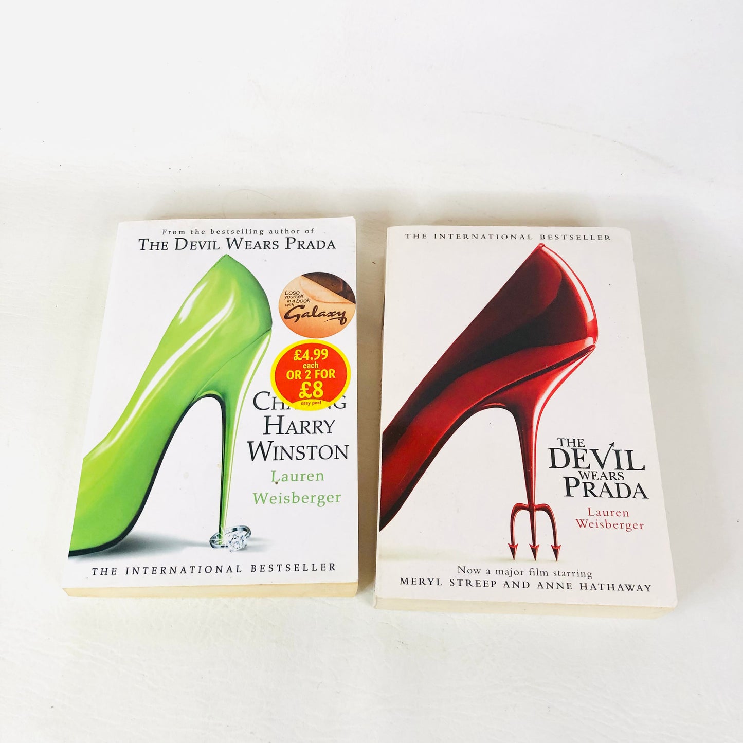 The Devil Wears Prada & Chasing Harry Winston by Lauren Weisberger Two Book Novel Bundle