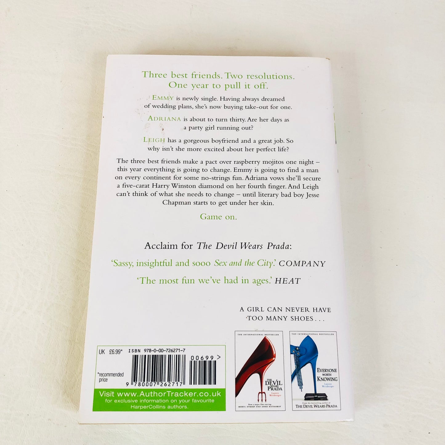 The Devil Wears Prada & Chasing Harry Winston by Lauren Weisberger Two Book Novel Bundle