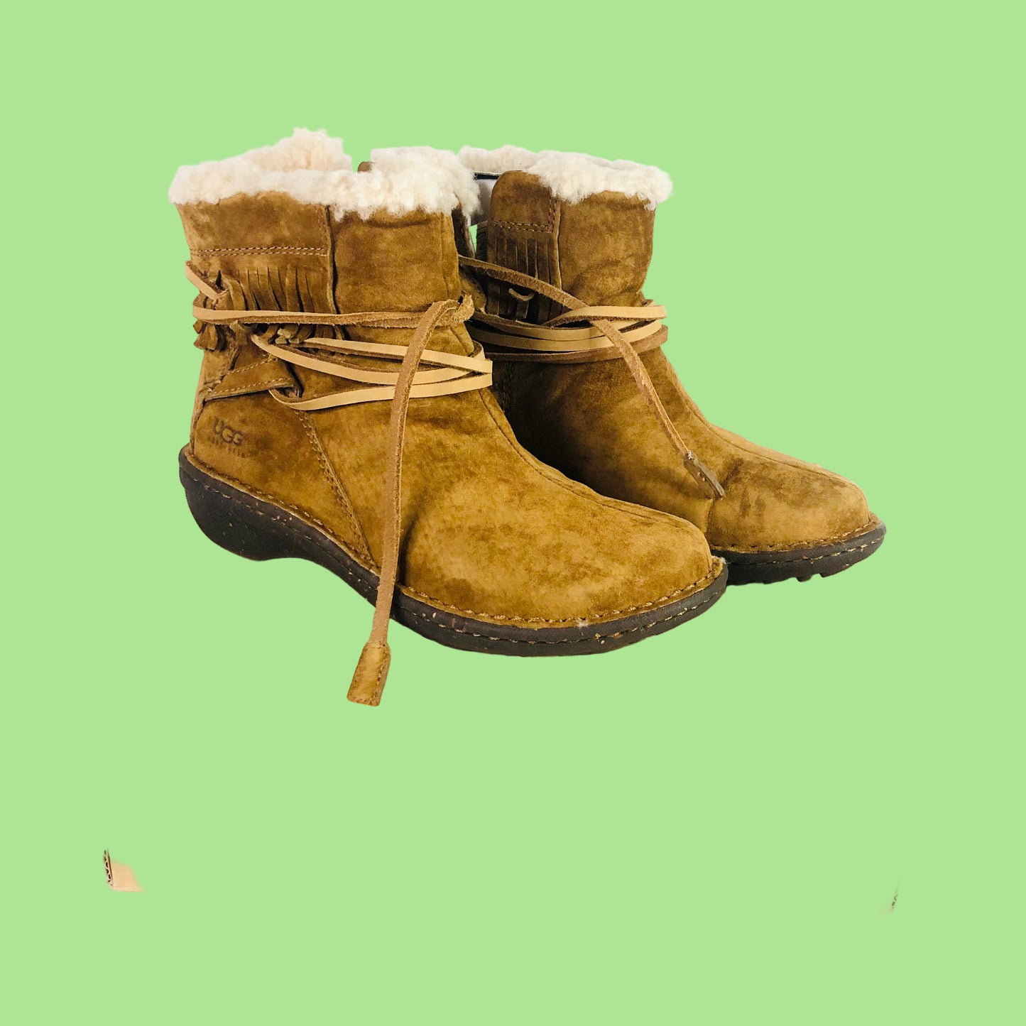 Ugg Australia Gaviota Tan Ankle boots size 4.5 UK 37 Rare New