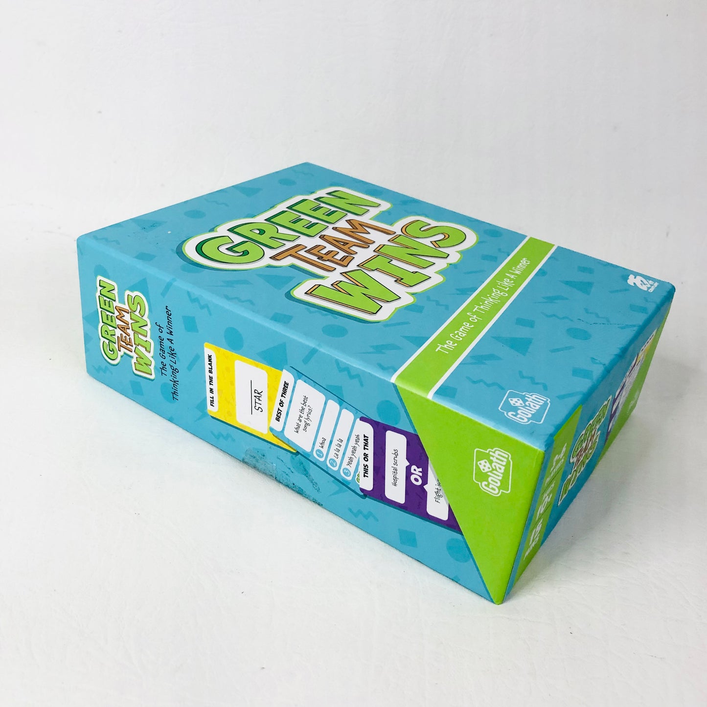 Goliath Games Green Team Wins, The Game of Thinking Like a Winner, Family Party Game - Like New