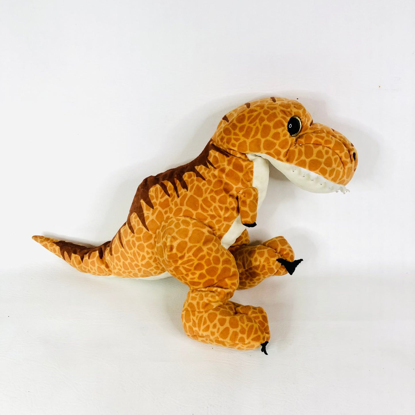 Bear Factory 2001 16 inch Stuffed Orange Trey The T-Rex Dinosaur Plush Floppy