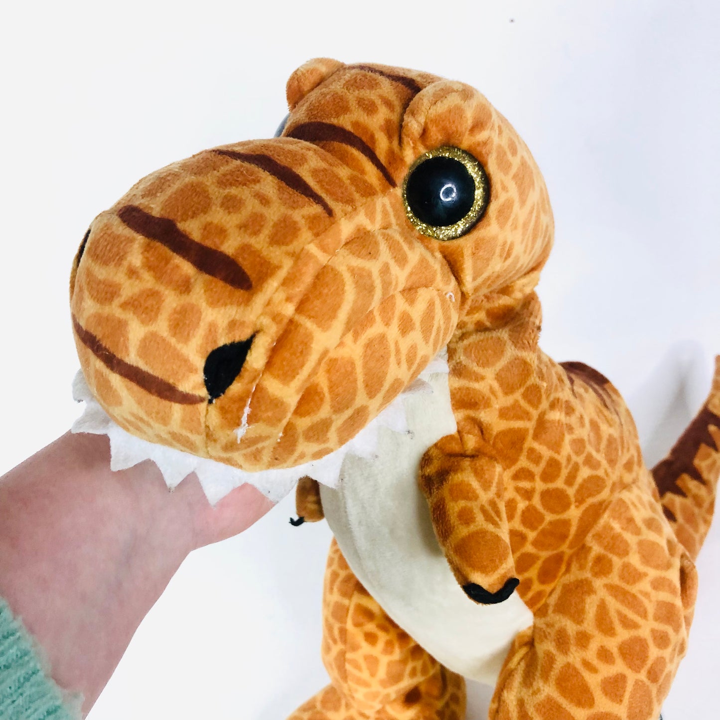 Bear Factory 2001 16 inch Stuffed Orange Trey The T-Rex Dinosaur Plush Floppy