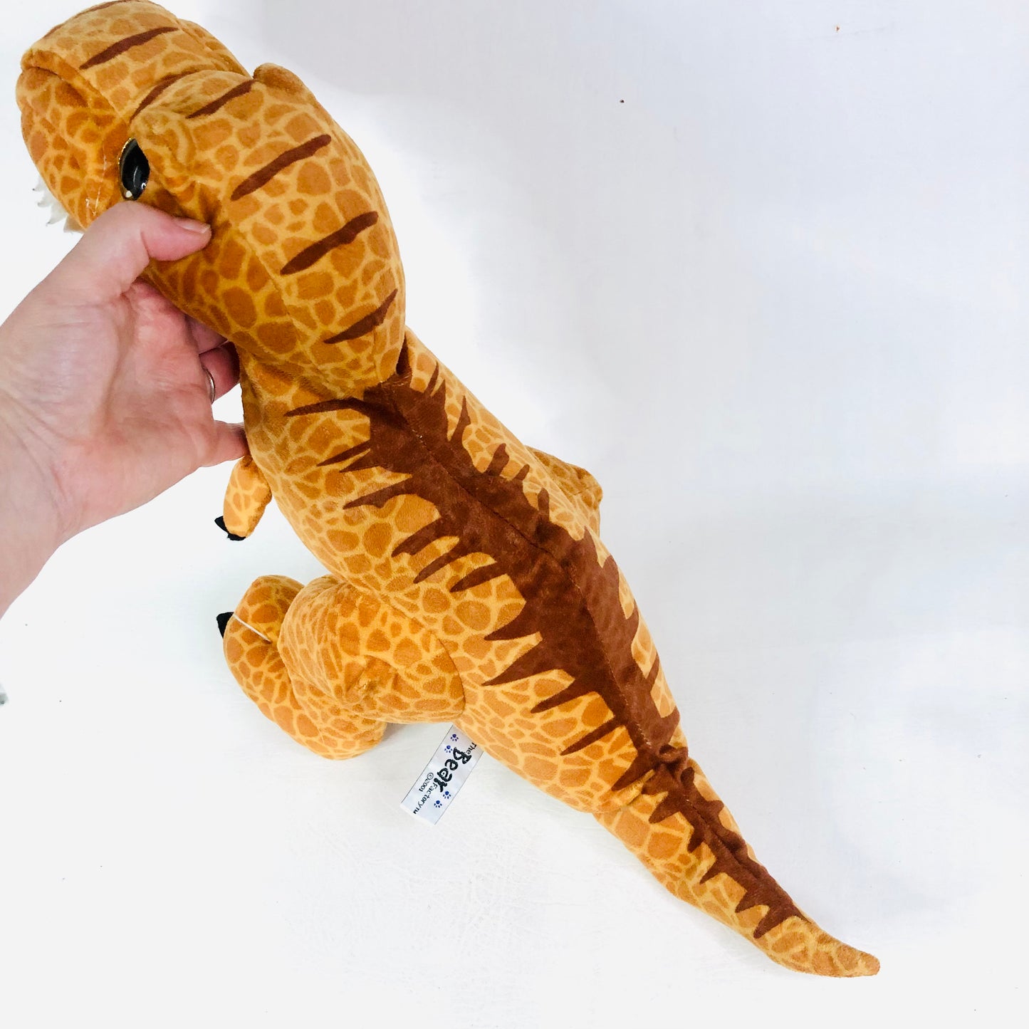 Bear Factory 2001 16 inch Stuffed Orange Trey The T-Rex Dinosaur Plush Floppy