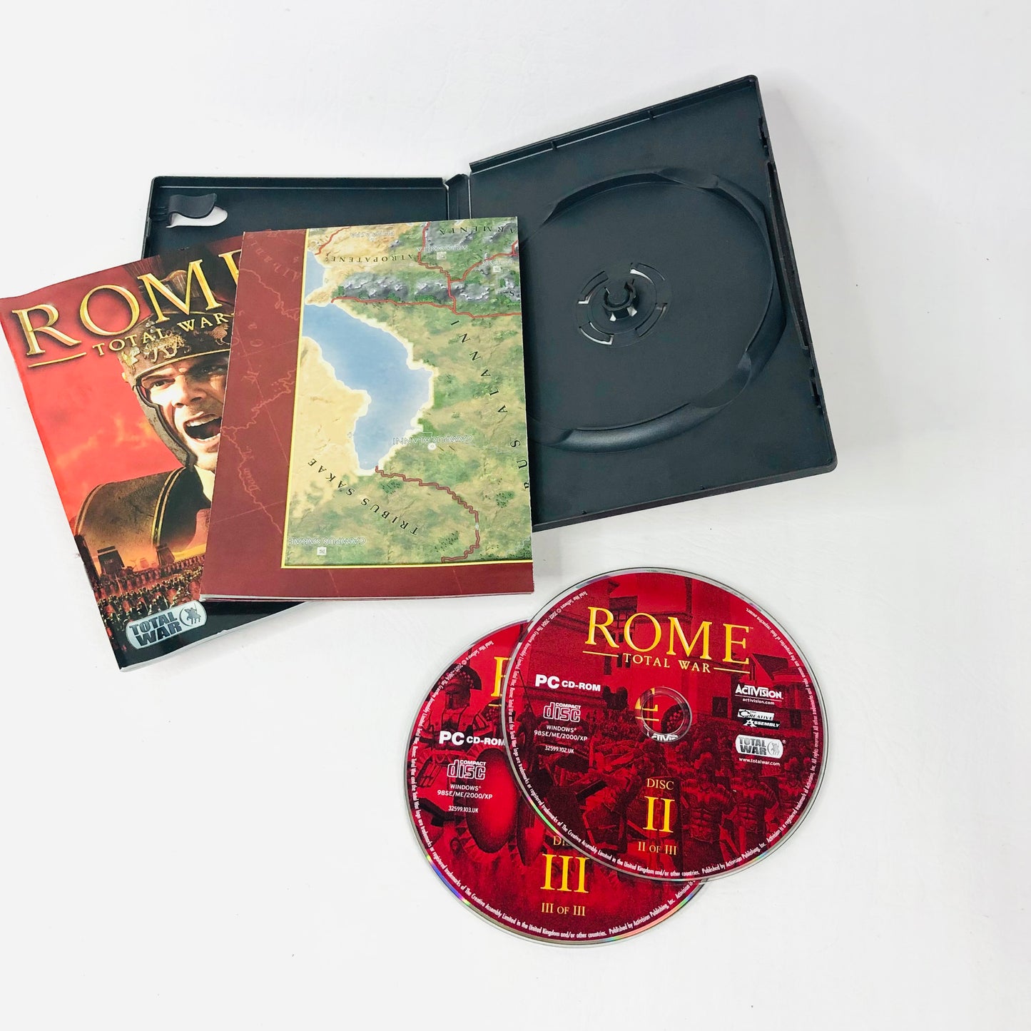Rome Total War PC CD-ROM Manual and Map - Missing Disc 1 - Spares