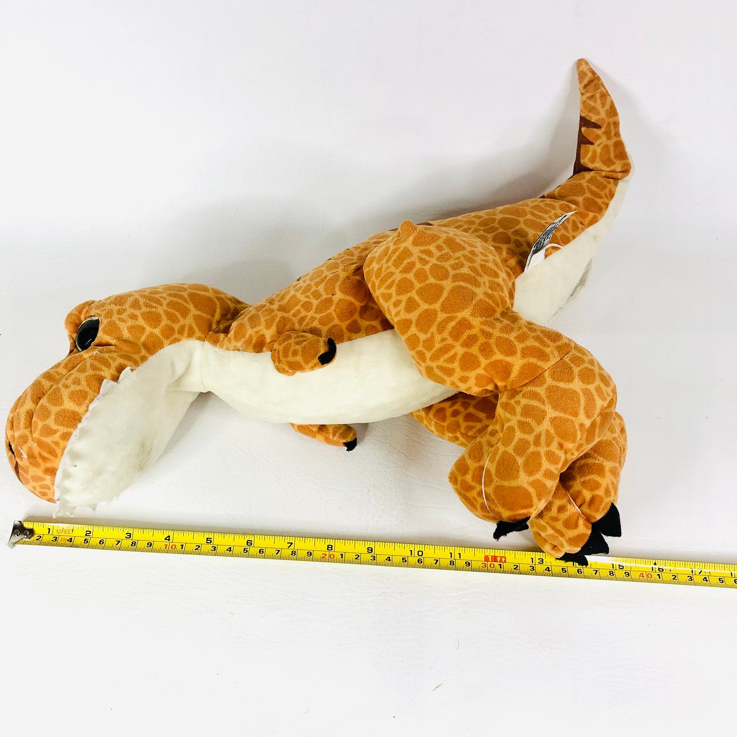 Bear Factory 2001 16 inch Stuffed Orange Trey The T-Rex Dinosaur Plush Floppy