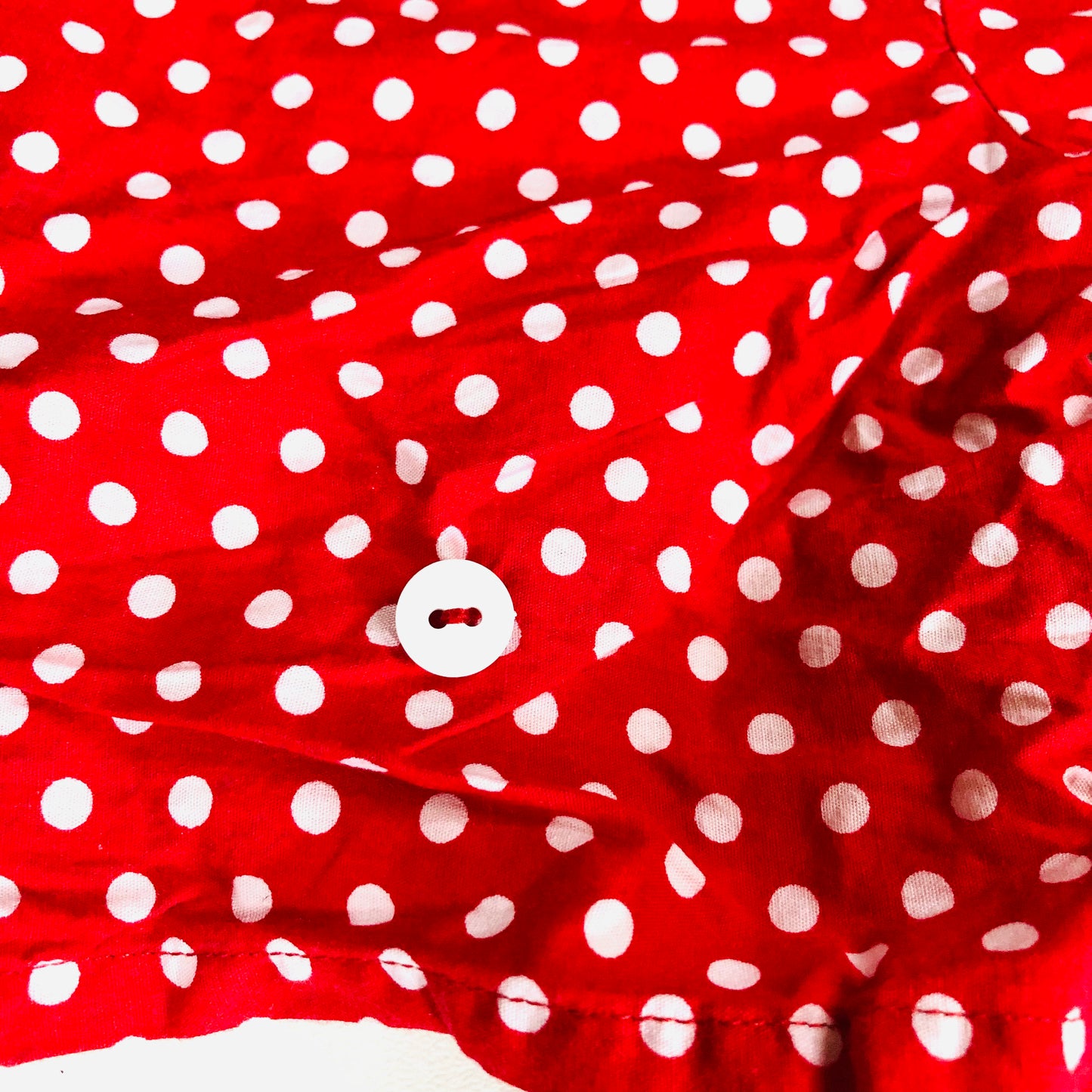 Vintage-Style Baby Girl Red Polka Dot 2-Piece Outfit 3-6M Adorable Retro Look!