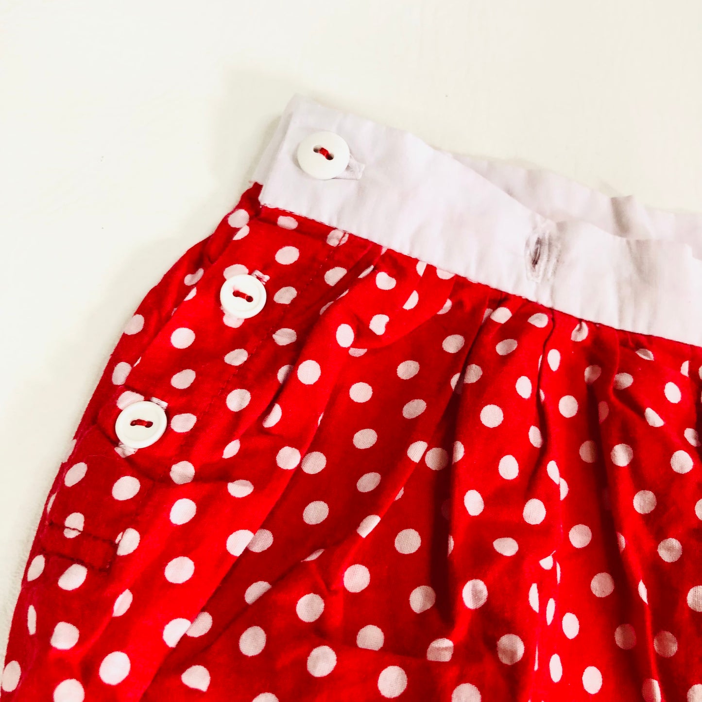 Vintage-Style Baby Girl Red Polka Dot 2-Piece Outfit 3-6M Adorable Retro Look!