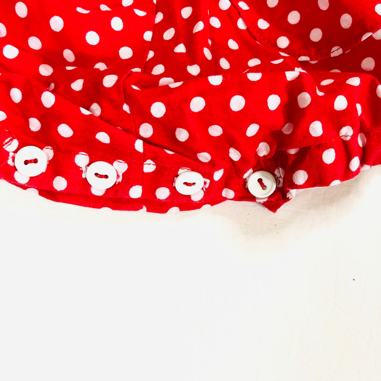 Vintage-Style Baby Girl Red Polka Dot 2-Piece Outfit 3-6M Adorable Retro Look!