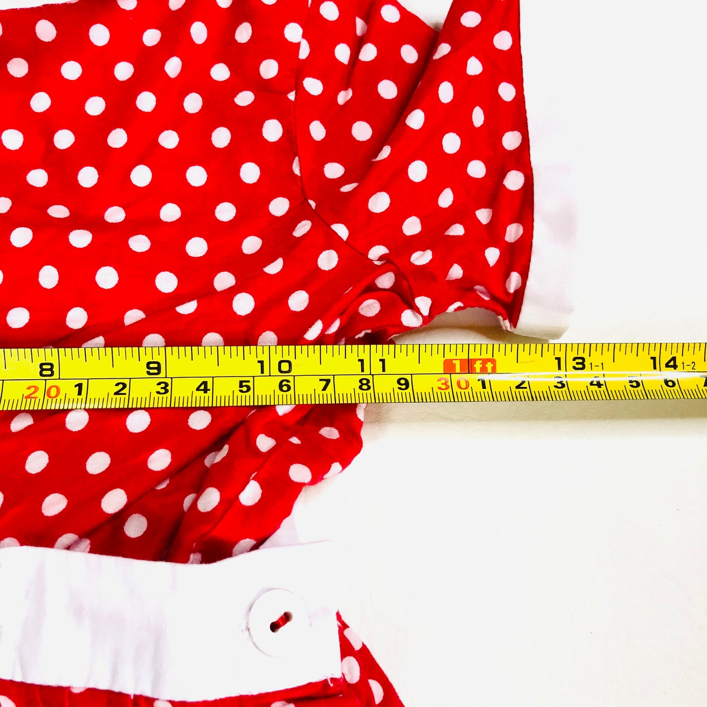 Vintage-Style Baby Girl Red Polka Dot 2-Piece Outfit 3-6M Adorable Retro Look!