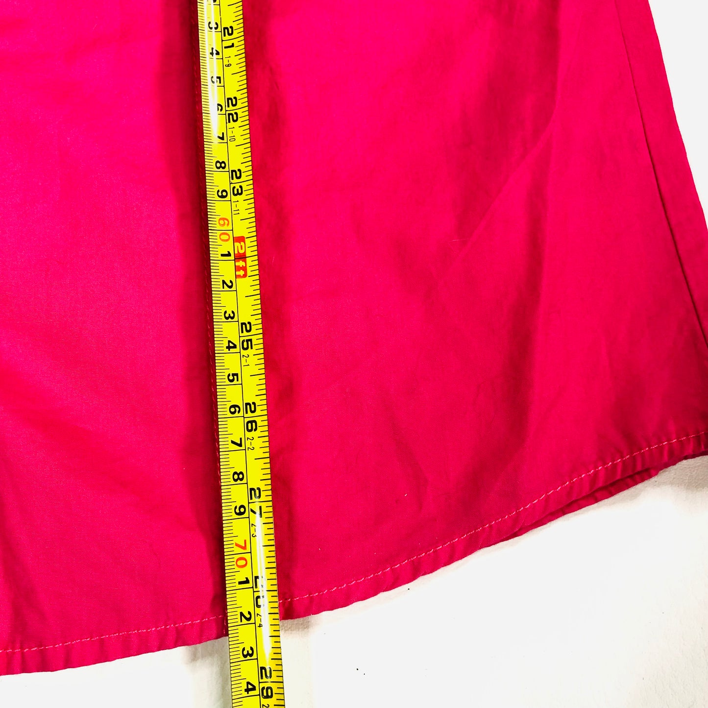Urban Spirit Y2K Short Sleeve Hot Fuchsia Pink Mens Casual Shirt Size Medium