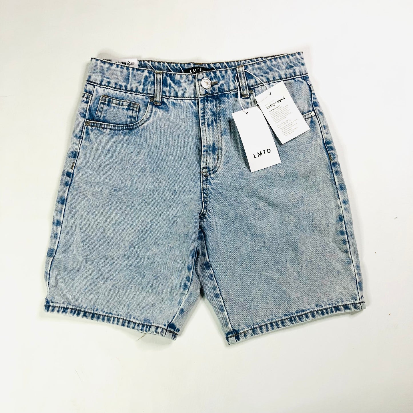 LMTD Light Blue Stonewash Denim Shorts Age 13 Years (EU 158) NEW