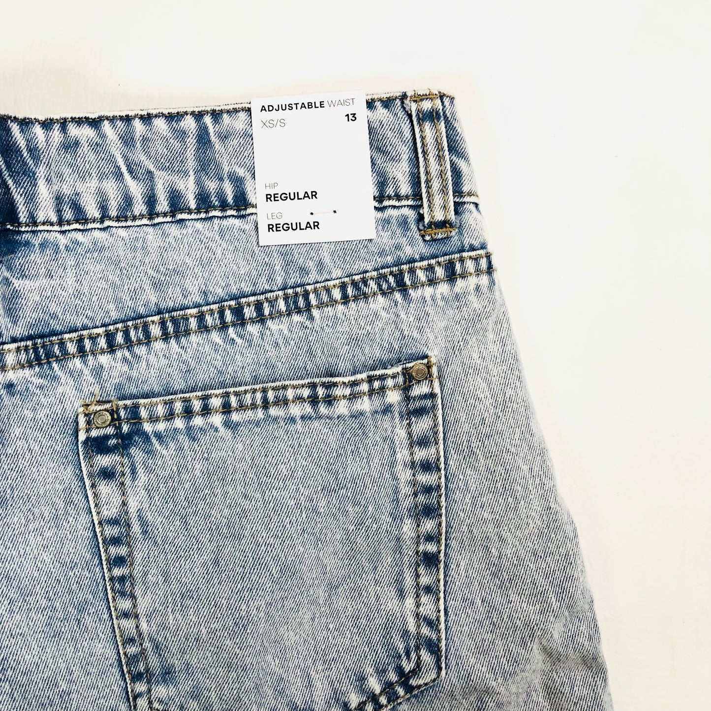 LMTD Light Blue Stonewash Denim Shorts Age 13 Years (EU 158) NEW