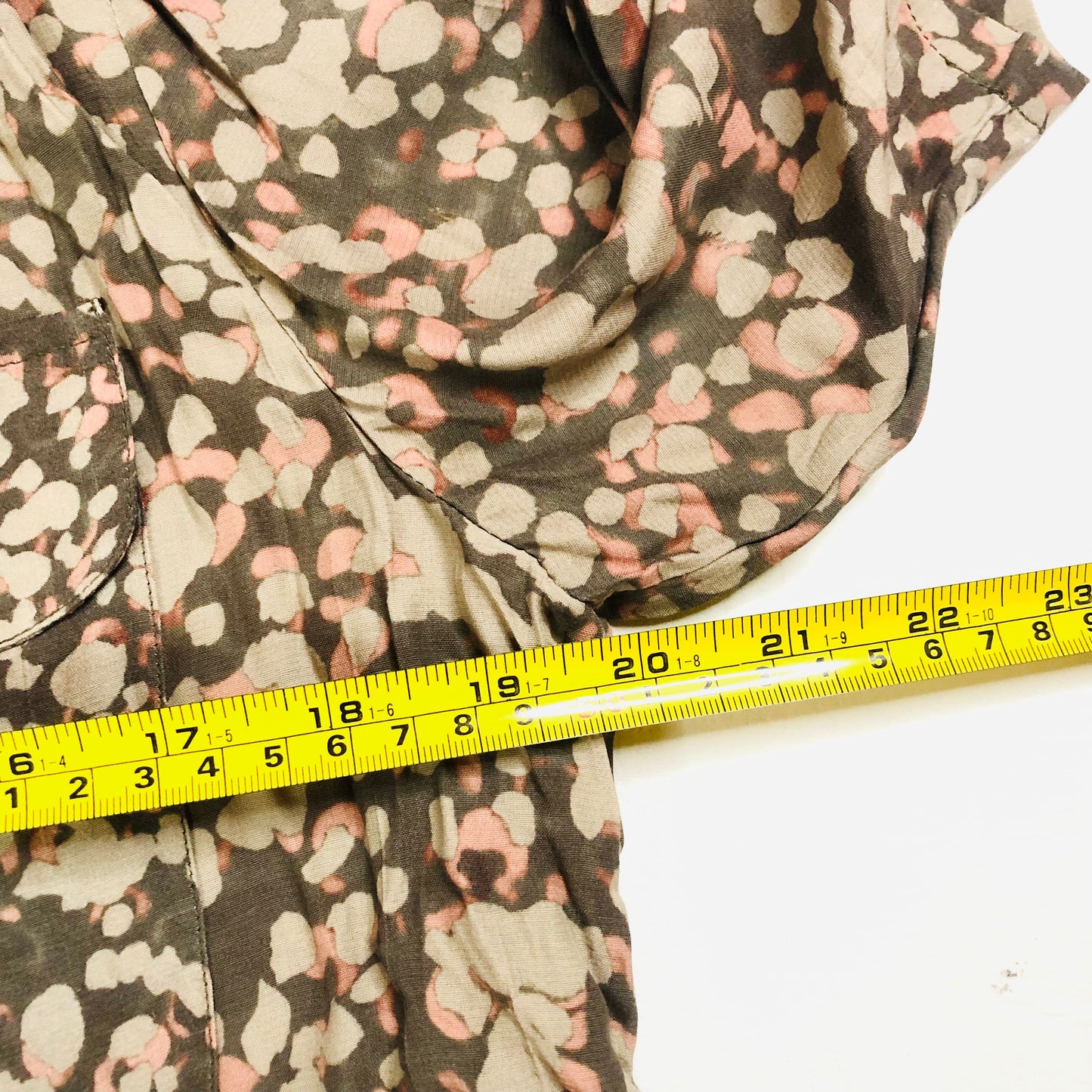 French Connection Brown Earthtone Lightweight Short Sleeve Blouse Shirt Size XS