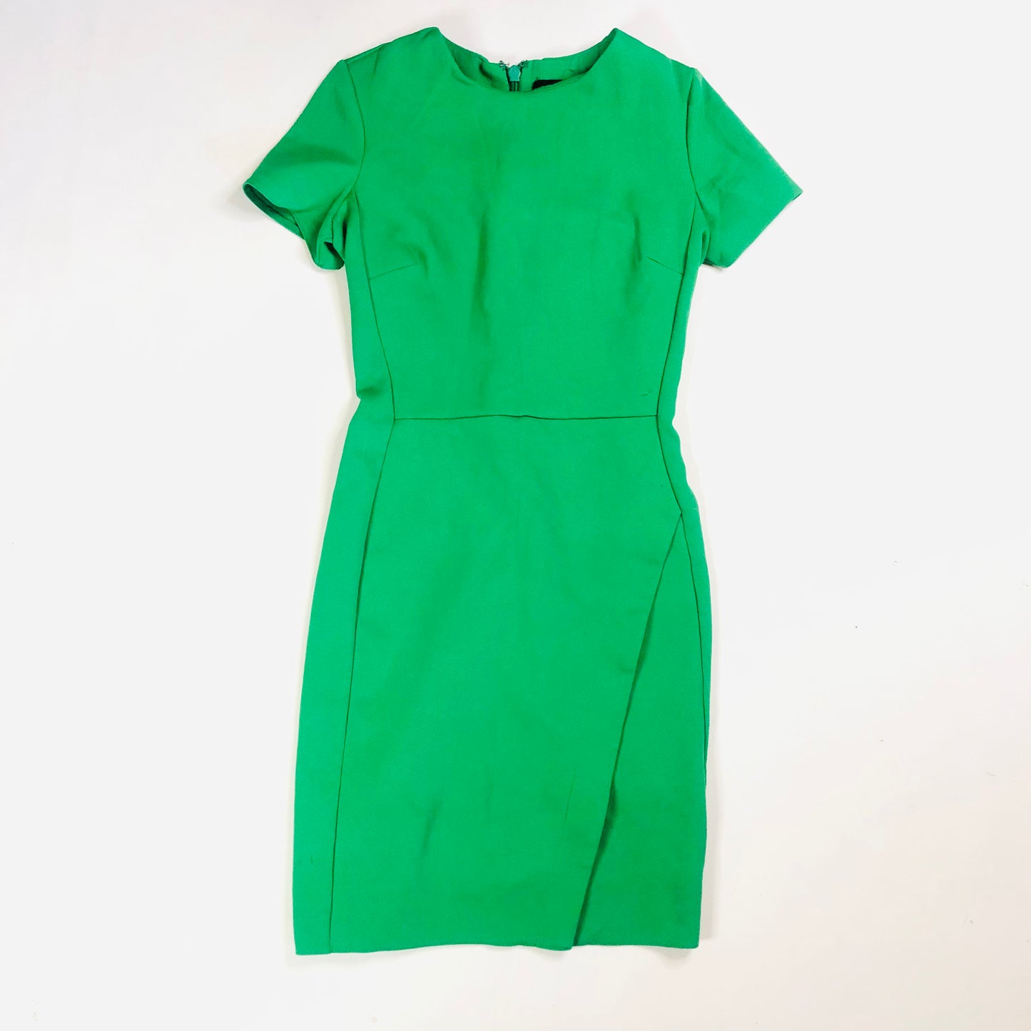 Topshop Emerald Green Wiggle Shift Pencil Knee Length Smart Dress Size UK 6