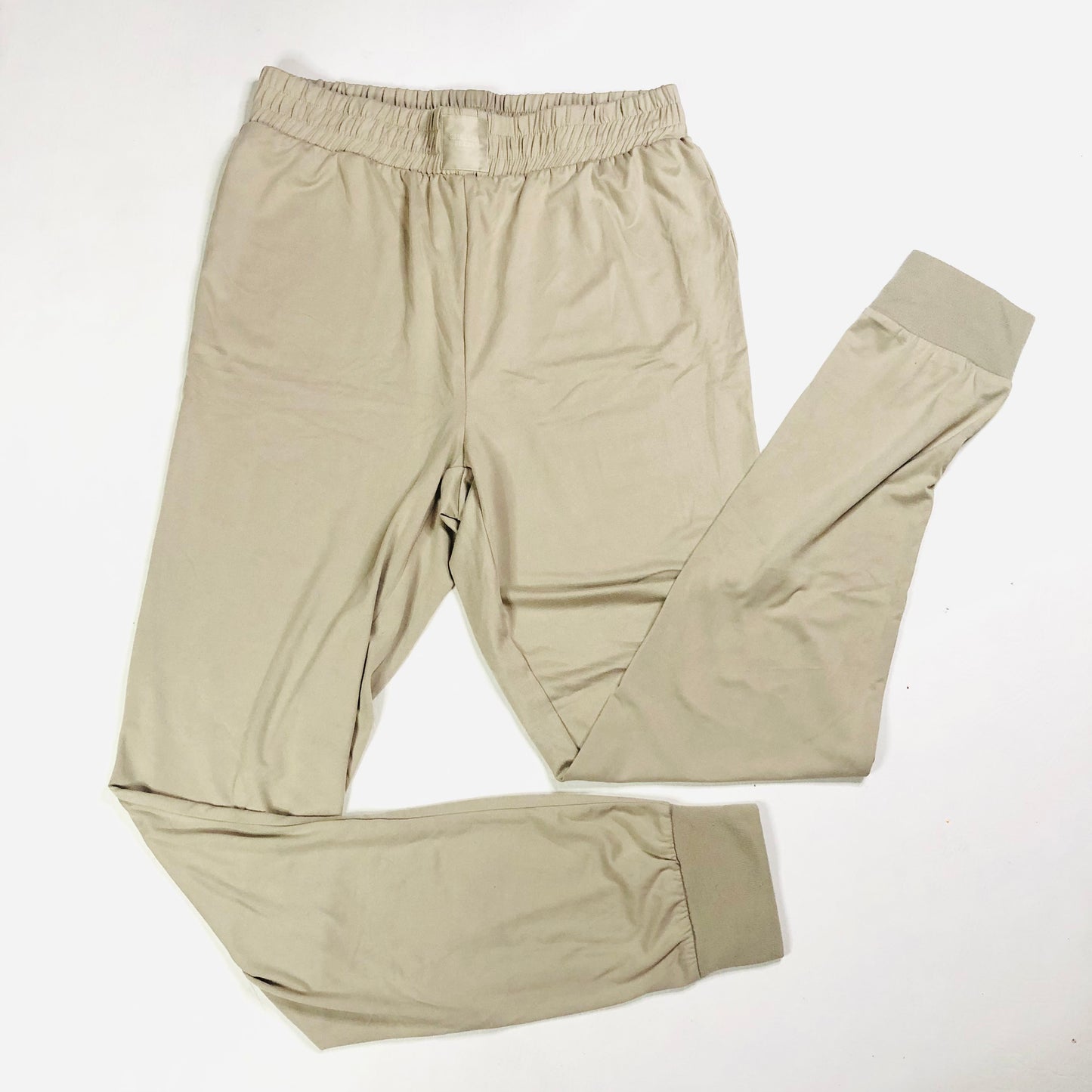 Chelsea Peers Beige Soft Lightweight Jersey Lounge Pants Joggers Size XXS (UK 6)