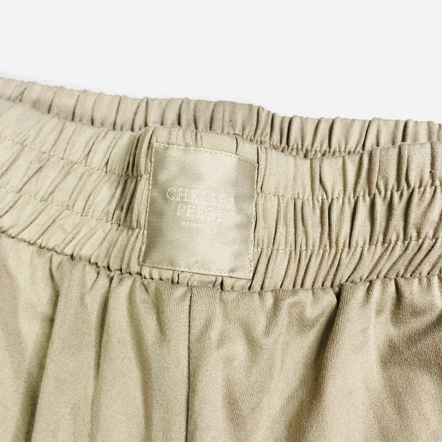 Chelsea Peers Beige Soft Lightweight Jersey Lounge Pants Joggers Size XXS (UK 6)