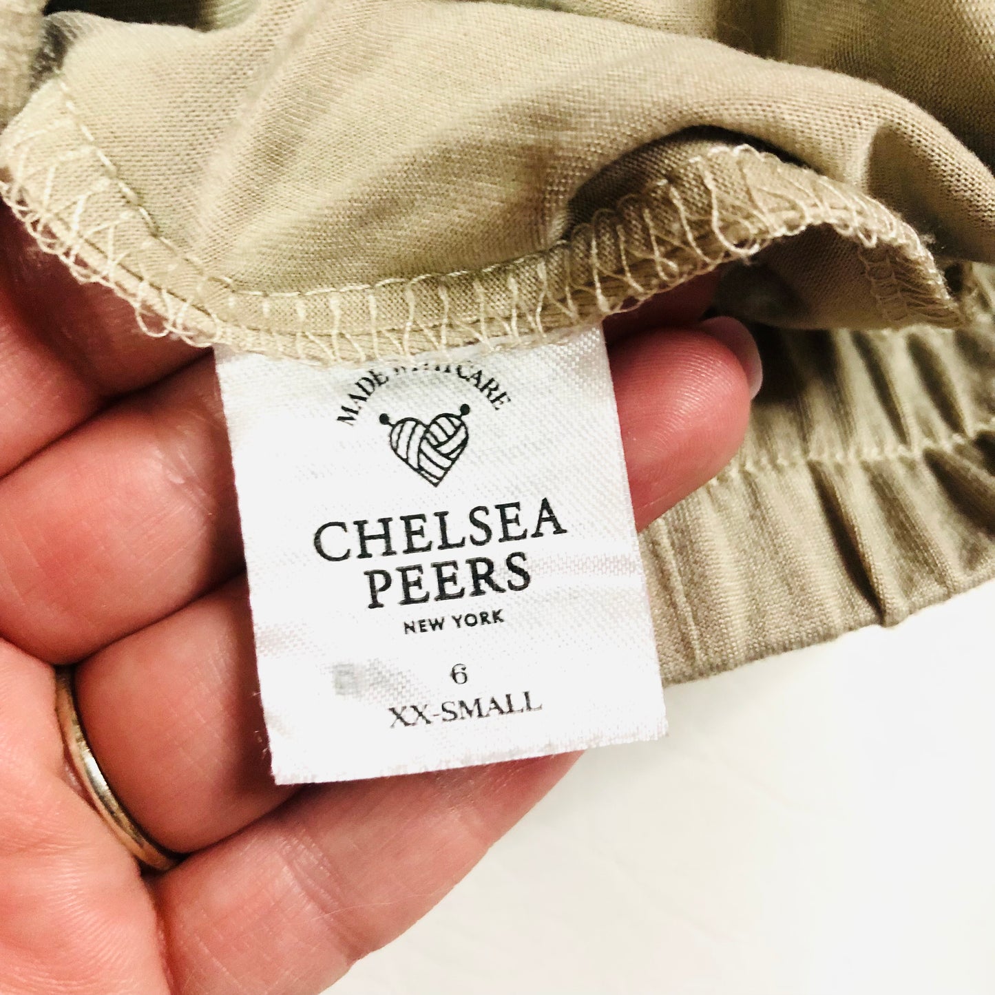 Chelsea Peers Beige Soft Lightweight Jersey Lounge Pants Joggers Size XXS (UK 6)