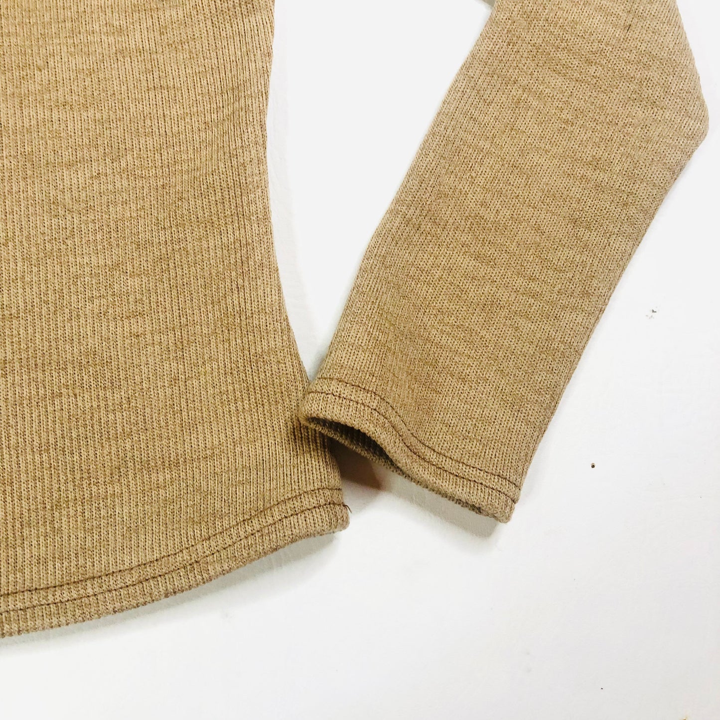 Boohoo Camel Beige Knit Bardot Keyhole Off The Shoulder Top Size 10 NEW