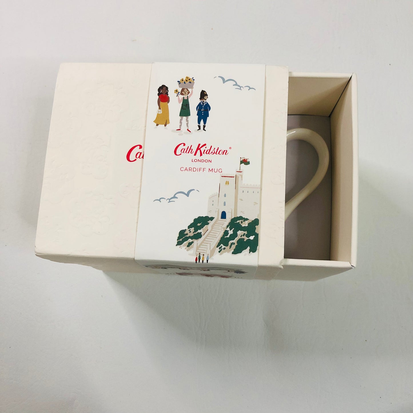 Cath Kidston Cardiff Welsh Scenery Drinking Mug Tea Coffee Stoneware Boxed NEW