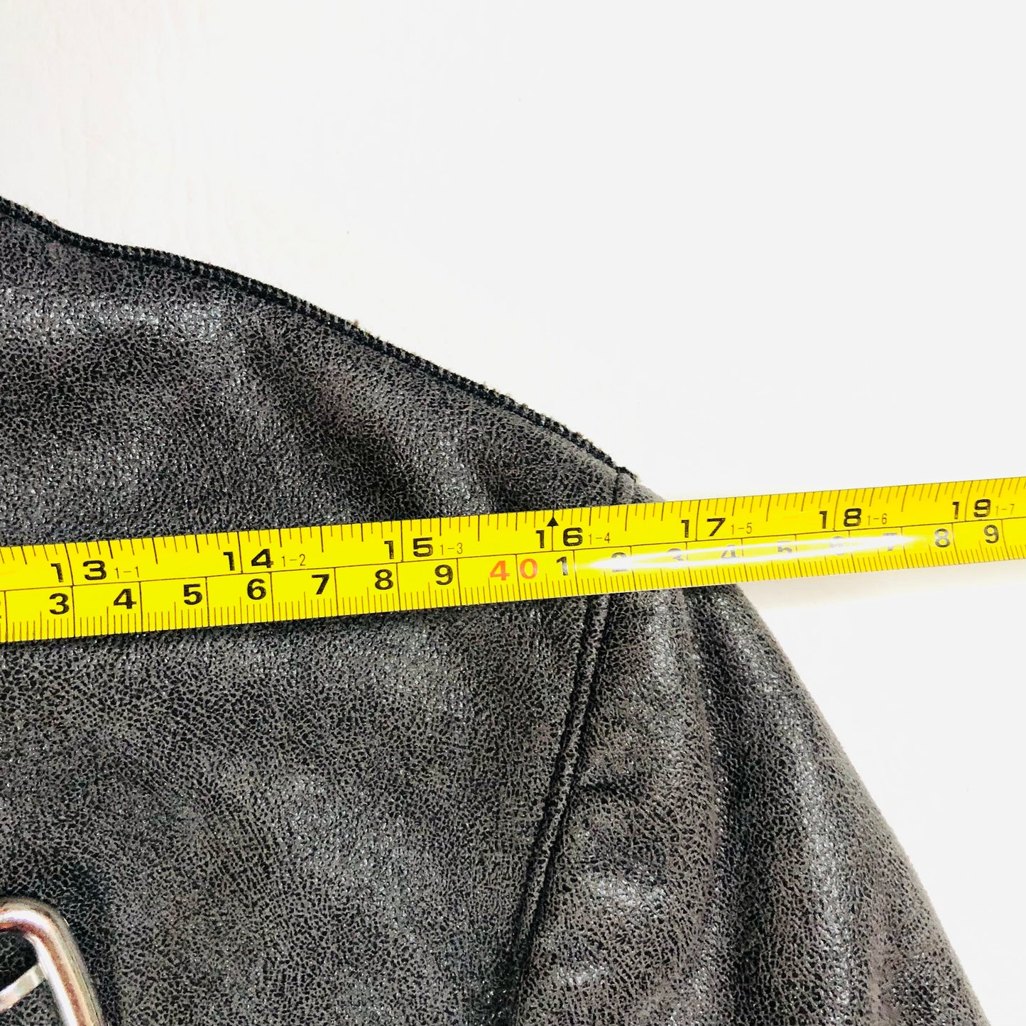 Armani Jeans Faux Fur/Leather Brown/Grey Biker Jacket Sherpa Style USA 8 (UK 12)