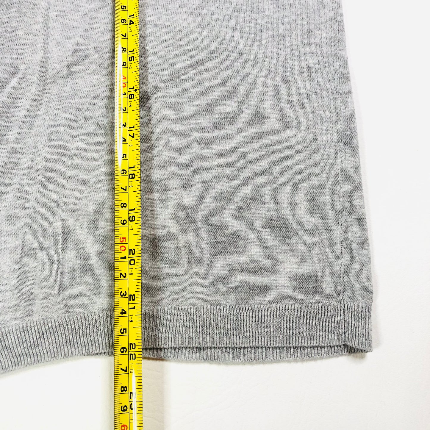 Laura Ashley Light Grey 100% Cotton Lightweight Open Cardigan Lace Trim Size 14
