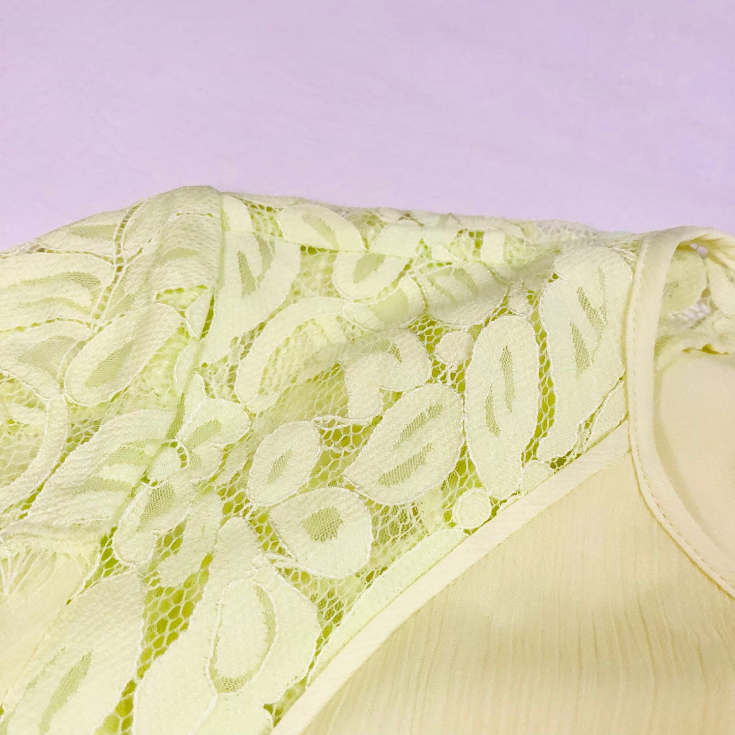 Whistles Iris Light Yellow Lace Pleated Summer Chiffon Midi Tea Dress Size Uk 14